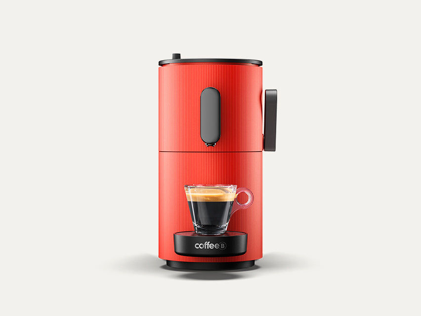Coffee B Kaffeemaschine Globe Rot / Schwarz / Weiss / Grau Elektroniktrade Switzerland
