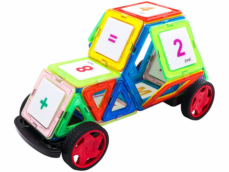 120 magnetische Bausteine, verschiedene Formen