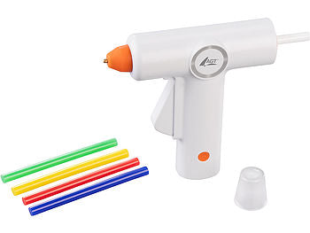 Heisskleberpistole: AGT Akku-Heißklebepistole, schnelles Aufheitzen, 10 Klebestifte, 2000 mAh erhältlich auf eMall