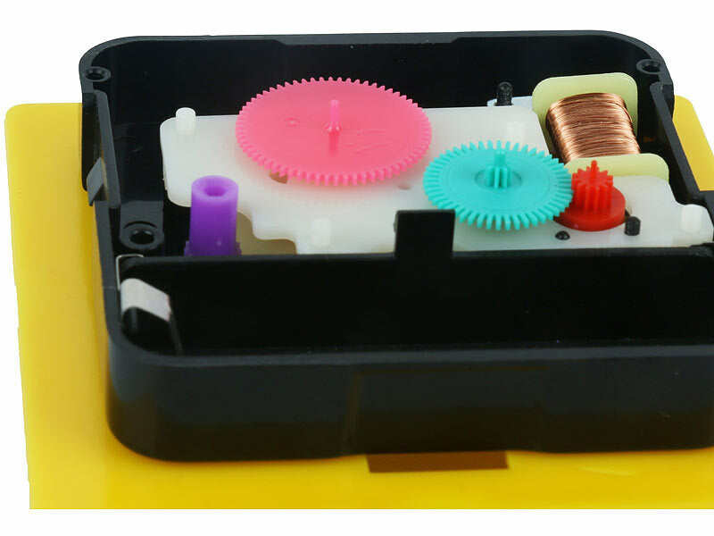 Tischuhr-Bausatz für Kinder, 22 Teile, batteriebetrieben