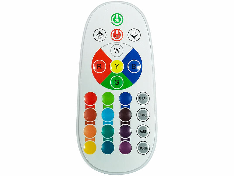 LED-Quallen-Leuchte, 17 Farben, 4 Modi, 3 Helligkeiten, Fernbedienung