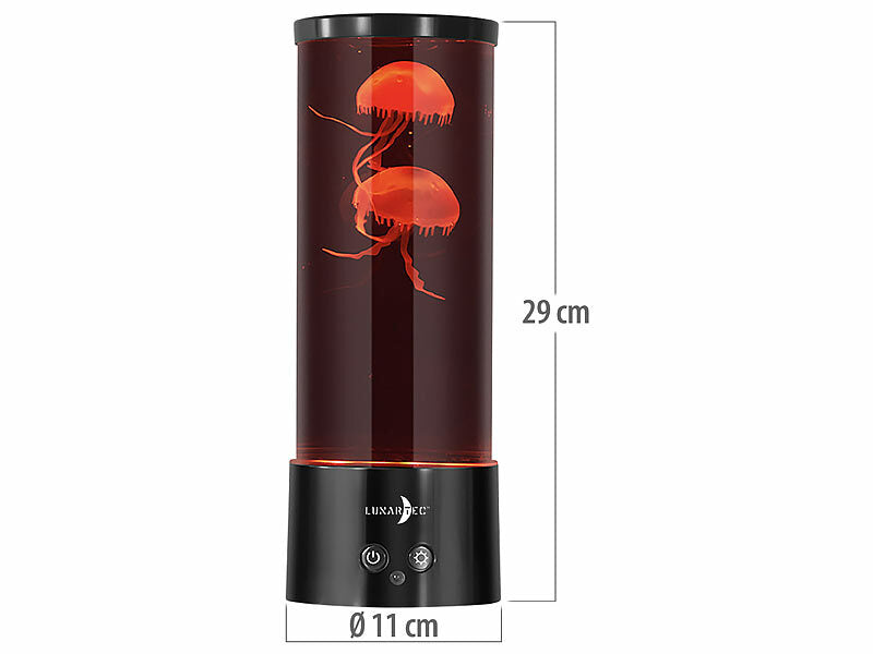 LED-Quallen-Leuchte, 17 Farben, 4 Modi, 3 Helligkeiten, Fernbedienung