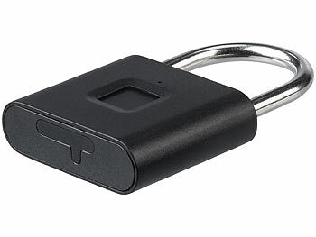 VisorTech 2er-Set Fingerabdruck-Vorhängeschlösser, Bluetooth, App, Akku, IPX8 erhältlich auf eMall