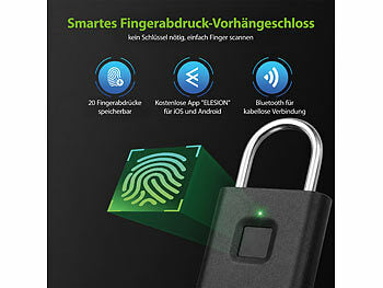 Fingerabdruckschloss erhältlich auf eMall