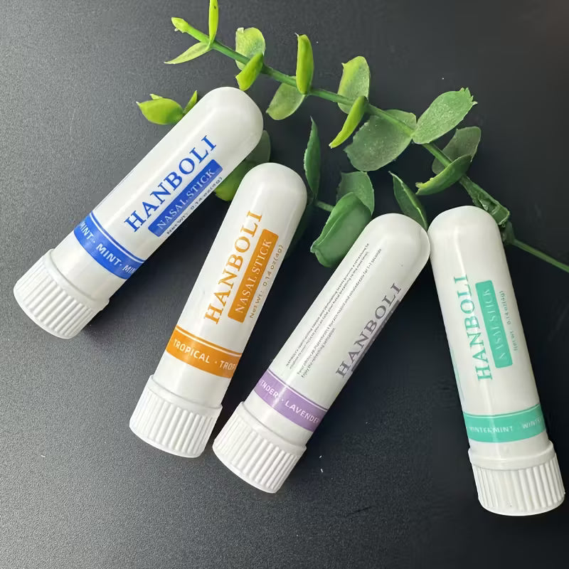 Naseninhalationsstäbchen – 100 % natürliche Aromen 4er  Set