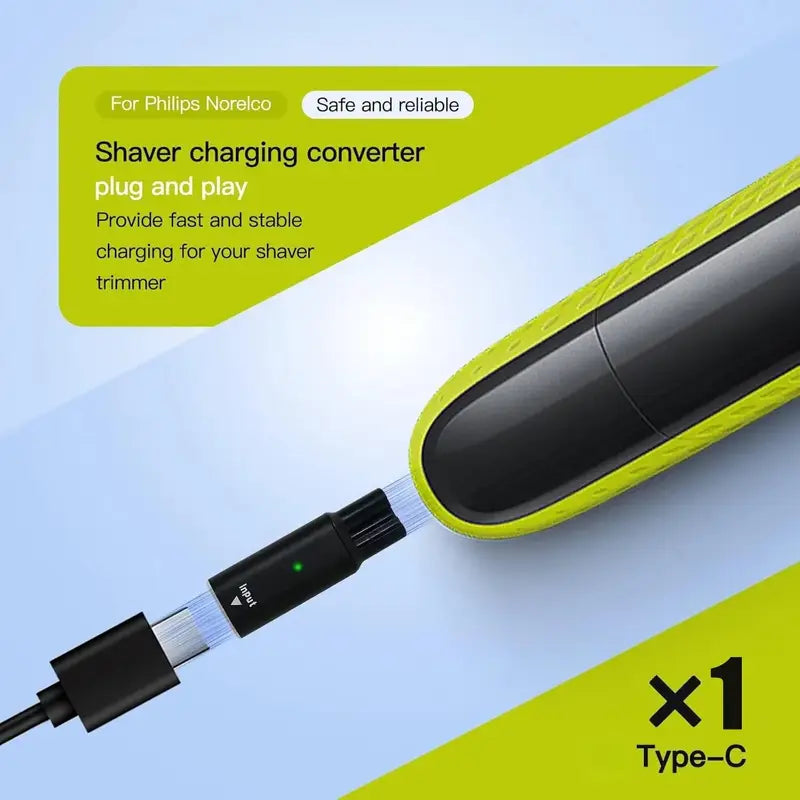 USB-C PD Netzteil mit DC 5V Konverter Adapter für Philips Rasierer
