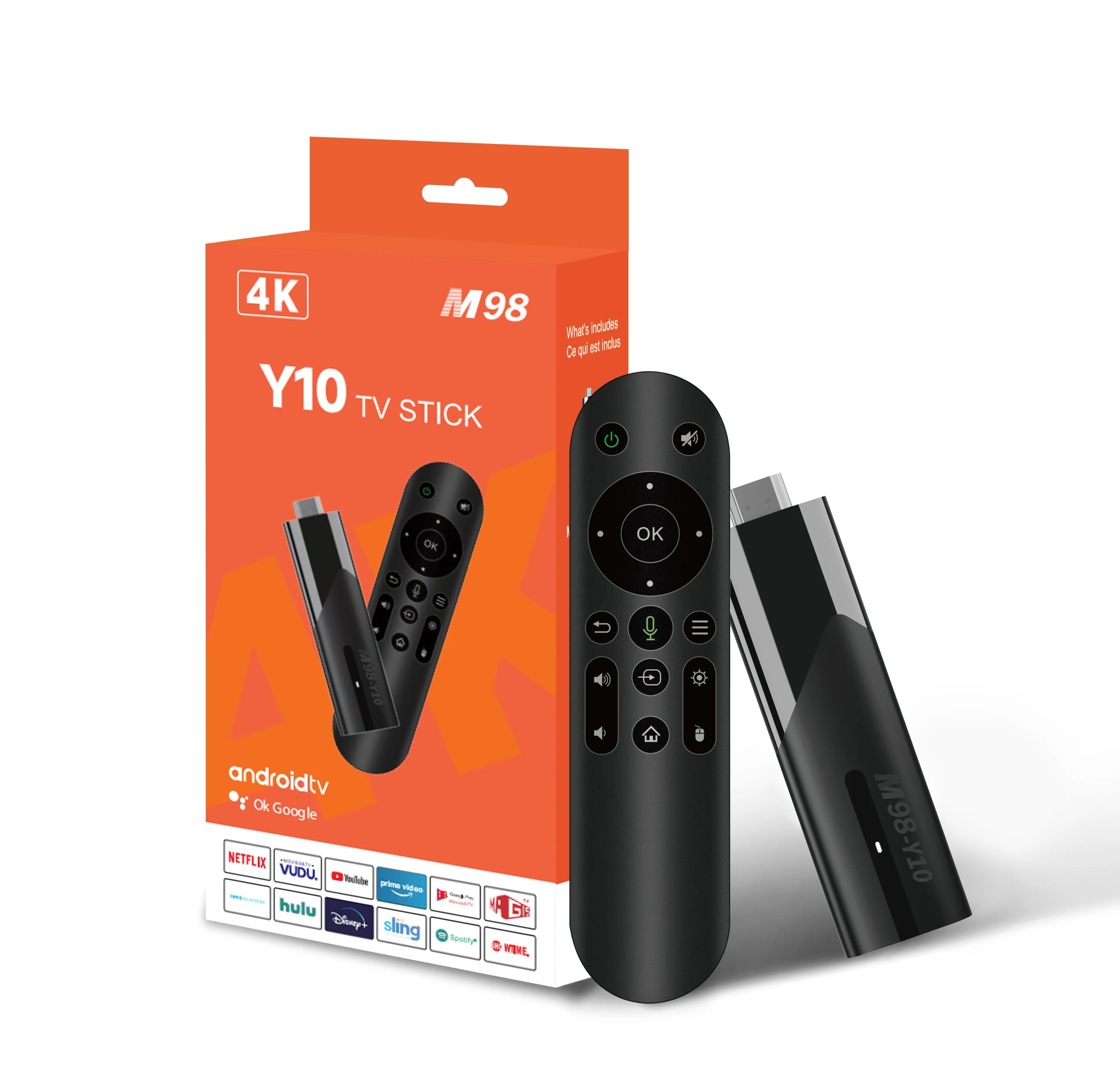 4K Y10 Android TV Stick M98 2GB/16GB