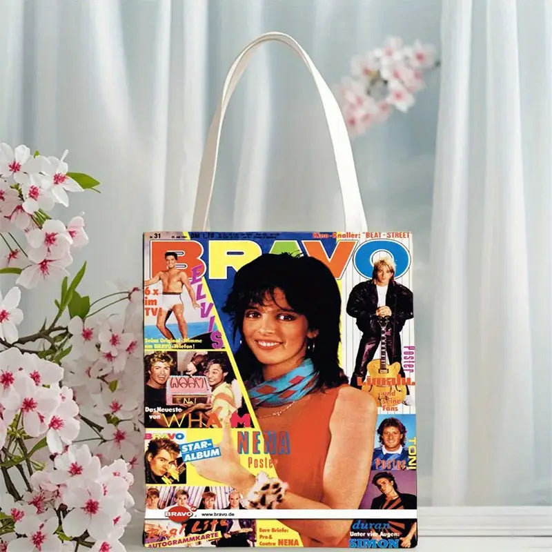 Design Tragetasche - Retro '90er Bravo Ausgabe mit Poster-Motiv