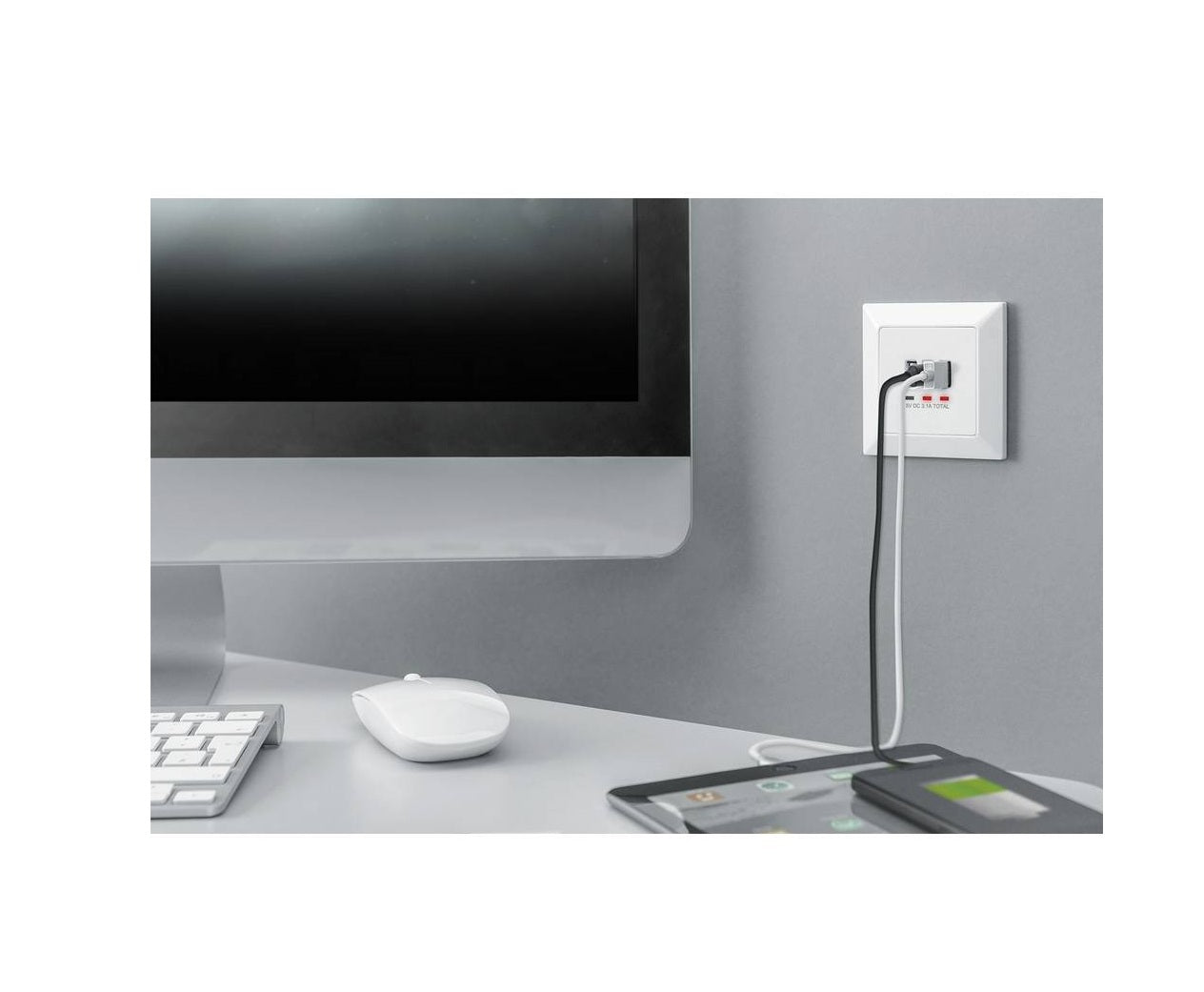 Digitus Digitus DA-70618 USB-Ladesteckdose mit USB, Weiß Elektroniktrade Switzerland
