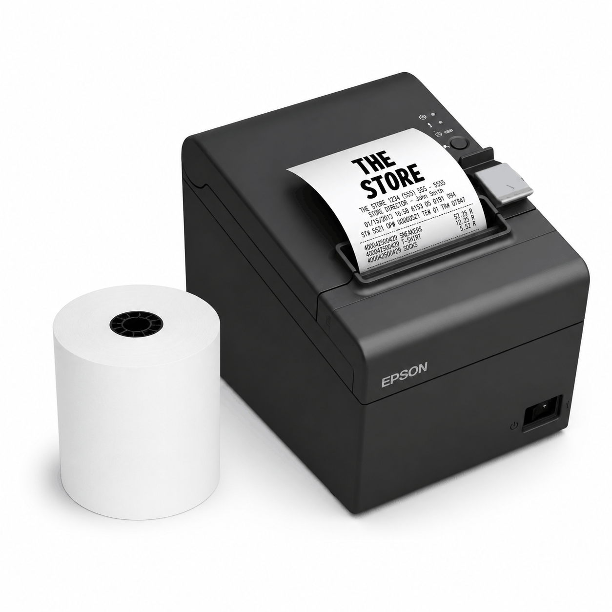 Double Dragon 80 x 80 mm Premium Thermopapier Kassenrolle für EPOS/Epson Drucker, POS-Terminal Elektroniktrade Switzerland