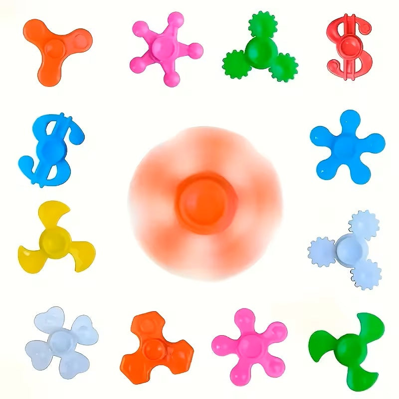 Mini-Gyro-Spielzeug – Bunte Finger-Gyros im Kombi-Pack - 4 Stück