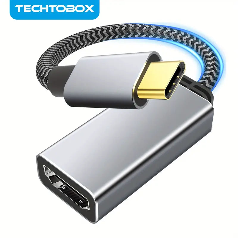 USB-C-auf-HDMI- Typ-C Auf HDMI-Buchse-Adapter Adapter, TECHTOBOX 4K