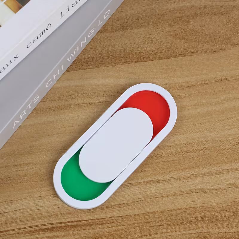 Rundes Weisses Belegt/Frei-Schild für Büros, WC, Firmen Grösse: 10x4 cm