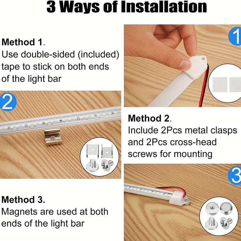 Elektroniktrade 12V LED Innenlichtleiste 900LM 9W DC Lichtleiste Mit Ein/Ausschalter Elektroniktrade Switzerland