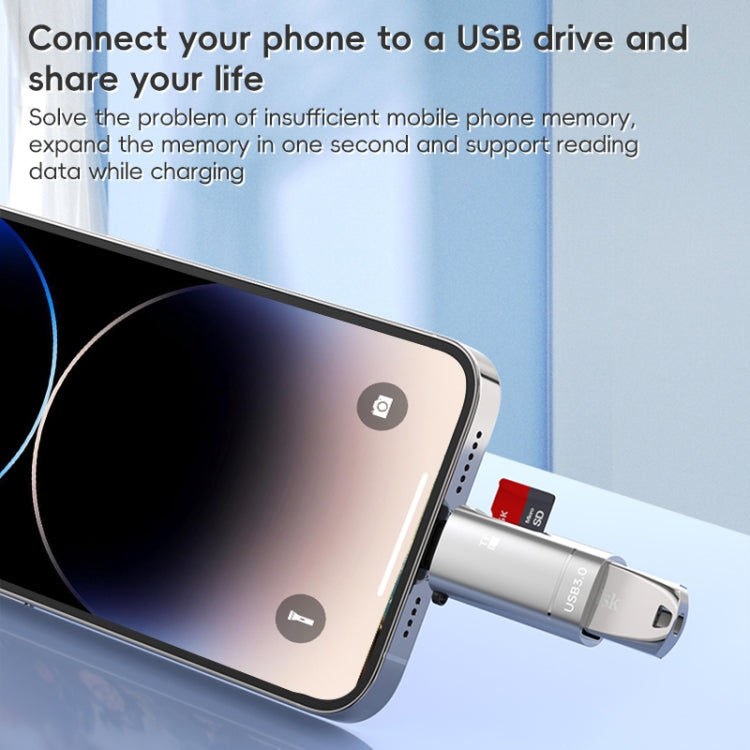 elektroniktrade 2-in-1-Adapter für Typ-C-auf-USB- und TF-Kartenleser, Type-C to USB and TF Card elektroniktrade Switzerland