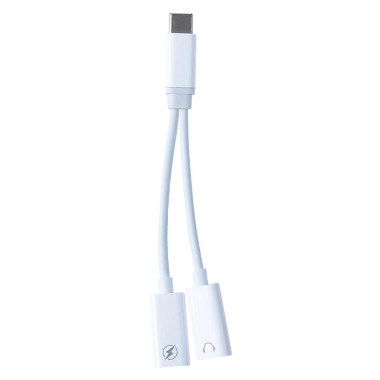 elektroniktrade 2-in-1-Kopfhöreradapter Typ-C-Stecker auf Typ-C-Ladebuchse und Typ-C-Audiobuchse, Type-C elektroniktrade Switzerland