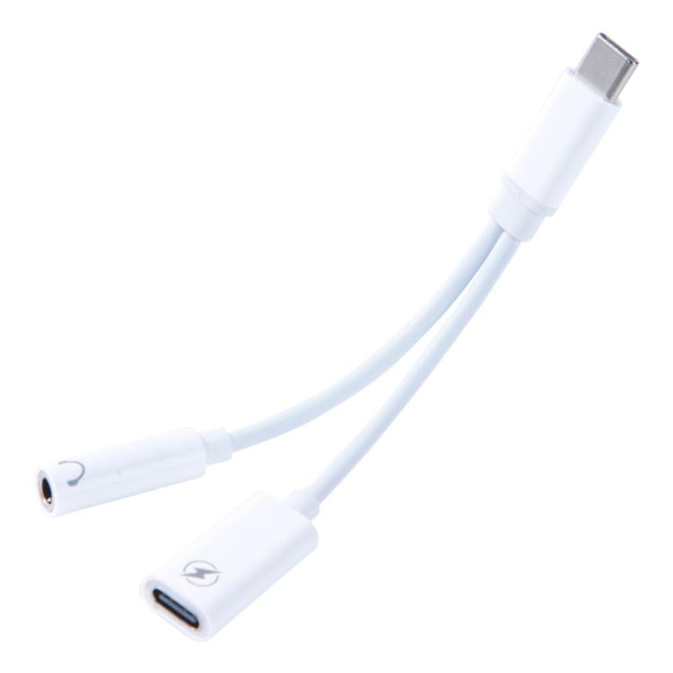 elektroniktrade 2-in-1-Kopfhöreradapter Typ-C-Stecker auf Typ-C-Ladegerät und 3,5-mm-Audiobuchse, 3.5mm elektroniktrade Switzerland