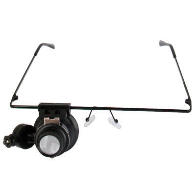 Elektroniktrade 20X Brille Typ Uhrreparaturlupe mit LED-Licht Für ein Auge Elektroniktrade Switzerland