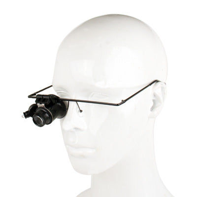 Elektroniktrade 20X Brille Typ Uhrreparaturlupe mit LED-Licht Für ein Auge Elektroniktrade Switzerland