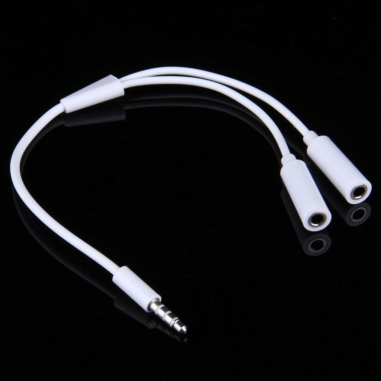 Elektroniktrade 3,5 mm Stecker auf 2 Buchsen Stereo-Audiokabel Länge: 24 cm (weiß) Elektroniktrade Switzerland