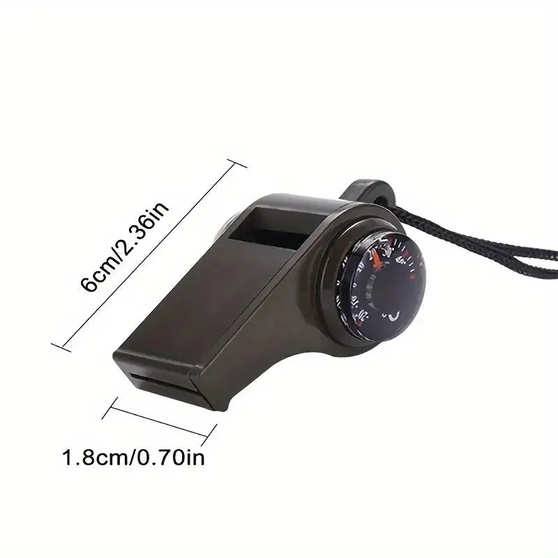 Elektroniktrade 3-in-1 Notfall-Lebensrettungspfeife Mit Kompass-Thermometer Elektroniktrade Switzerland