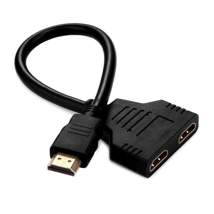 Elektroniktrade 30 cm HDMI-Stecker auf zwei HDMI-Buchsen 1.4 Version Kabelanschlussadapter elektroniktrade Switzerland