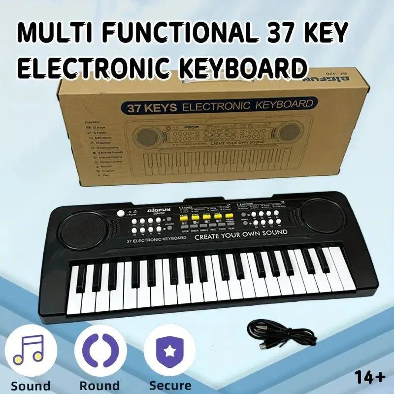 Elektroniktrade 37-Tasten tragbares Kinder Digitalpiano-Keyboard USB-C/Batterien AA elektroniktrade Switzerland