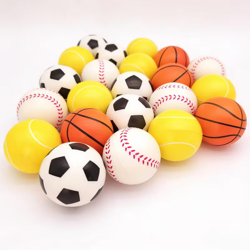 elektroniktrade 4 x Mini Sport Stressbälle für Kinder | 3,99 cm Weiche Schaumstoff elektroniktrade Switzerland