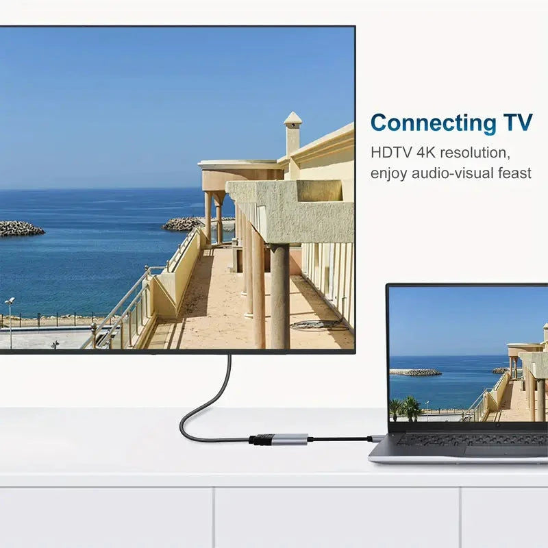 Elektroniktrade 4K USB-C zu HDTV Adapterkabel - Plug & Play, Thunderbolt 3/4 Elektroniktrade Switzerland