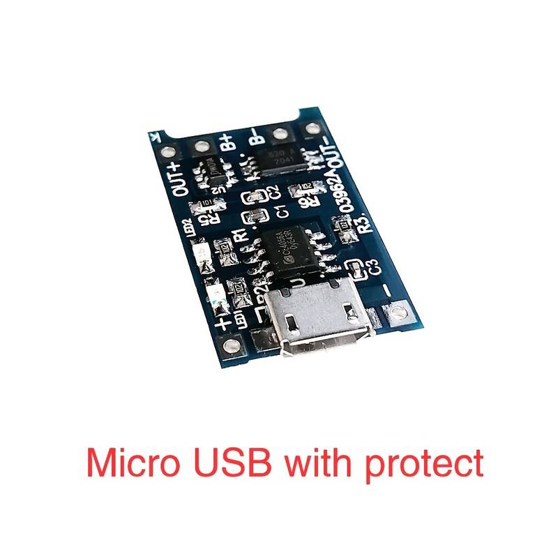 Elektroniktrade 5 V 1 A MicroUSB 18650 TP4056 Lithium-Batterielademodul Elektroniktrade Switzerland