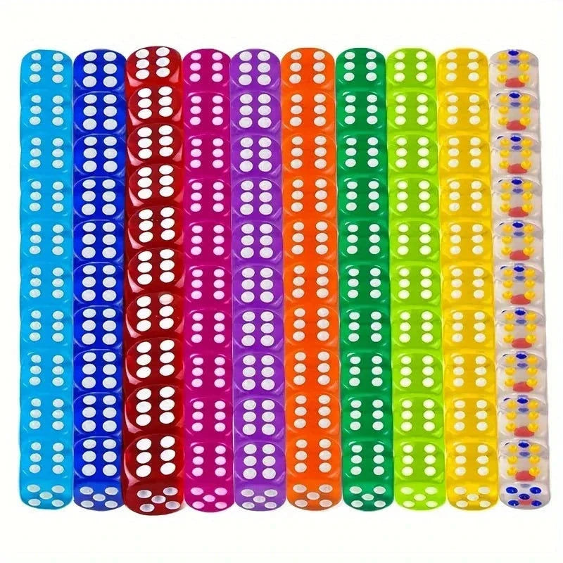 Elektroniktrade 50-teiliges Set aus Acrylwürfeln in verschiedenen Farben, 6-seitig elektroniktrade Switzerland
