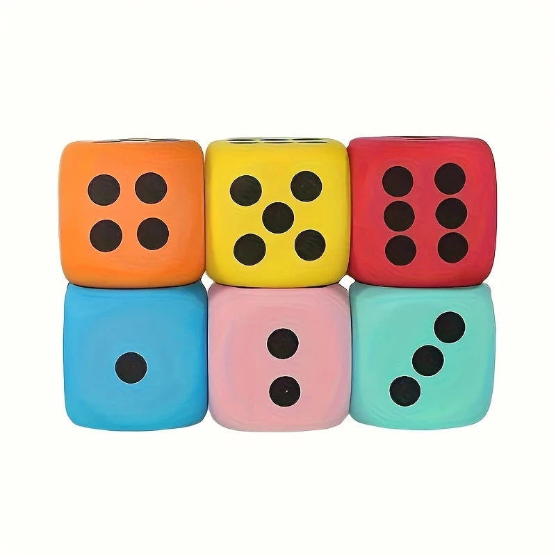 Elektroniktrade 6-teiliges Großes Schaumstoff-Würfelset 3.7cm elektroniktrade Switzerland
