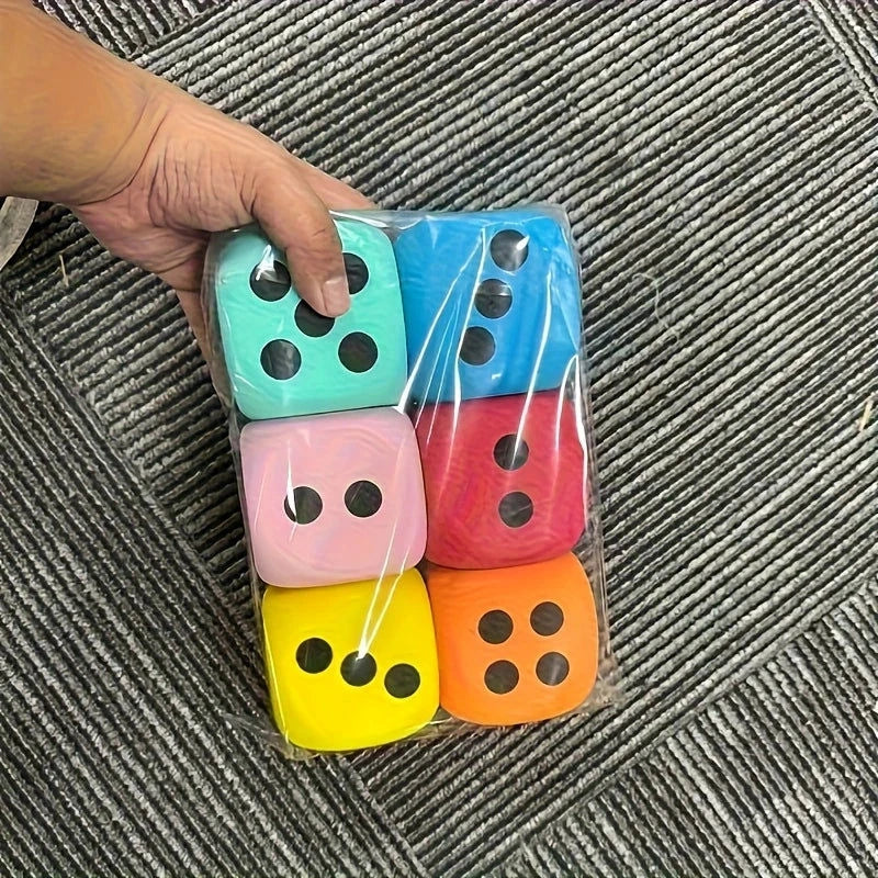 Elektroniktrade 6-teiliges Großes Schaumstoff-Würfelset 3.7cm elektroniktrade Switzerland