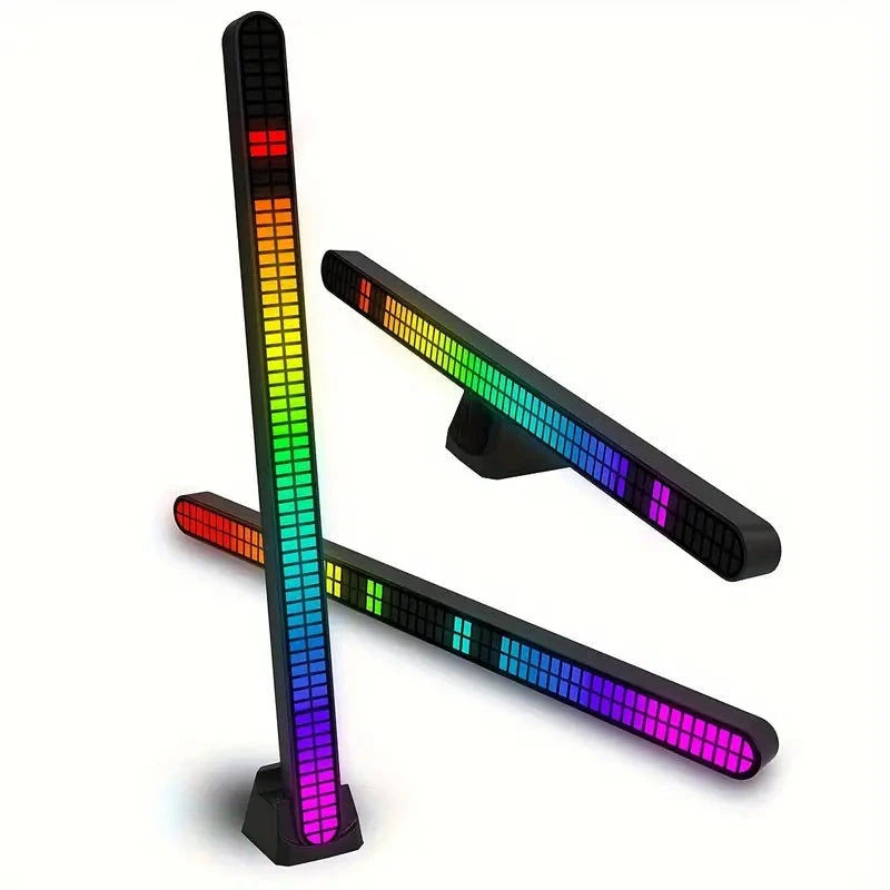 Elektroniktrade 64-Bit-RGB Sprachgesteuerte LED Pegelanzeige mit USB-C/Akku Elektroniktrade Switzerland
