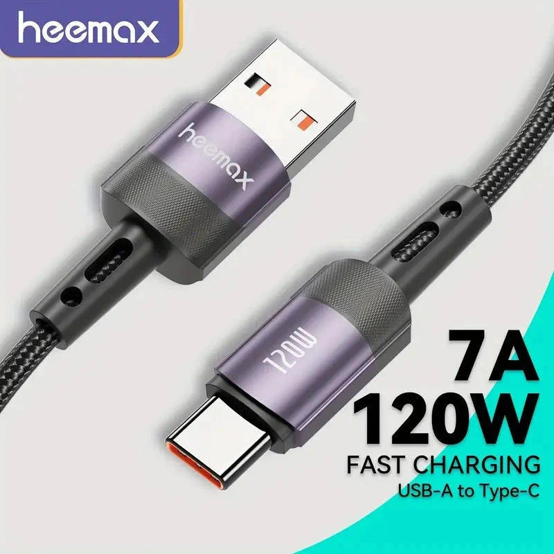 Elektroniktrade 7A 120W Max Super-Schnellladung USB-A zu Typ C Kabel 30cm elektroniktrade Switzerland