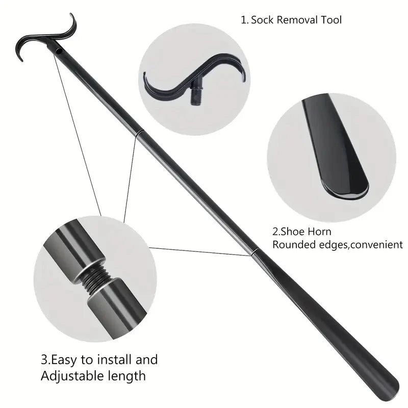 Elektroniktrade 88,9 cm langer Ankleidestick mit Schuhlöffel & Sockenentfernungswerkzeug Elektroniktrade Switzerland
