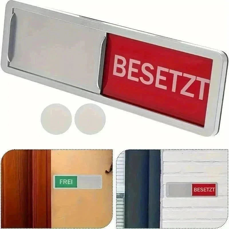 Elektroniktrade Acryl-Privatsphärenschild für Türen - Frei oder Besetzt Silber/ Schwarz elektroniktrade Switzerland