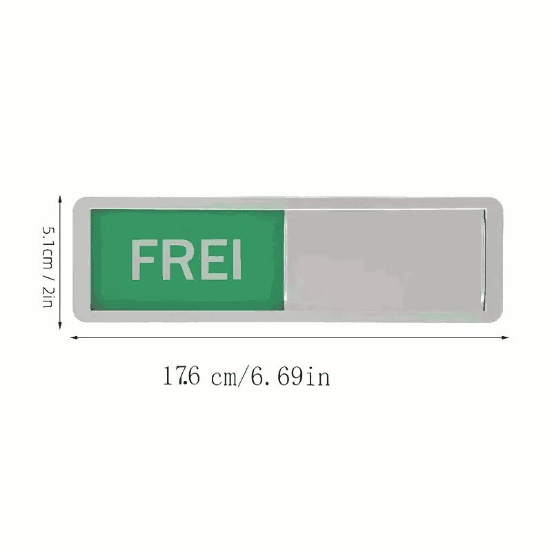 Elektroniktrade Acryl-Privatsphärenschild für Türen - Frei oder Besetzt Silber/ Schwarz elektroniktrade Switzerland