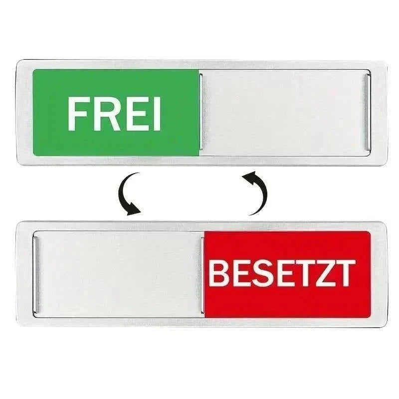 Elektroniktrade Acryl-Privatsphärenschild für Türen - Frei oder Besetzt Silber/ Schwarz elektroniktrade Switzerland