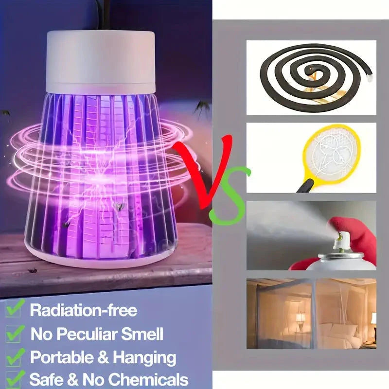 Elektroniktrade Aufladbarer Mückenfalle – 360° UV-LED Insektenabwehr, USB-betrieben & leise Elektroniktrade Switzerland