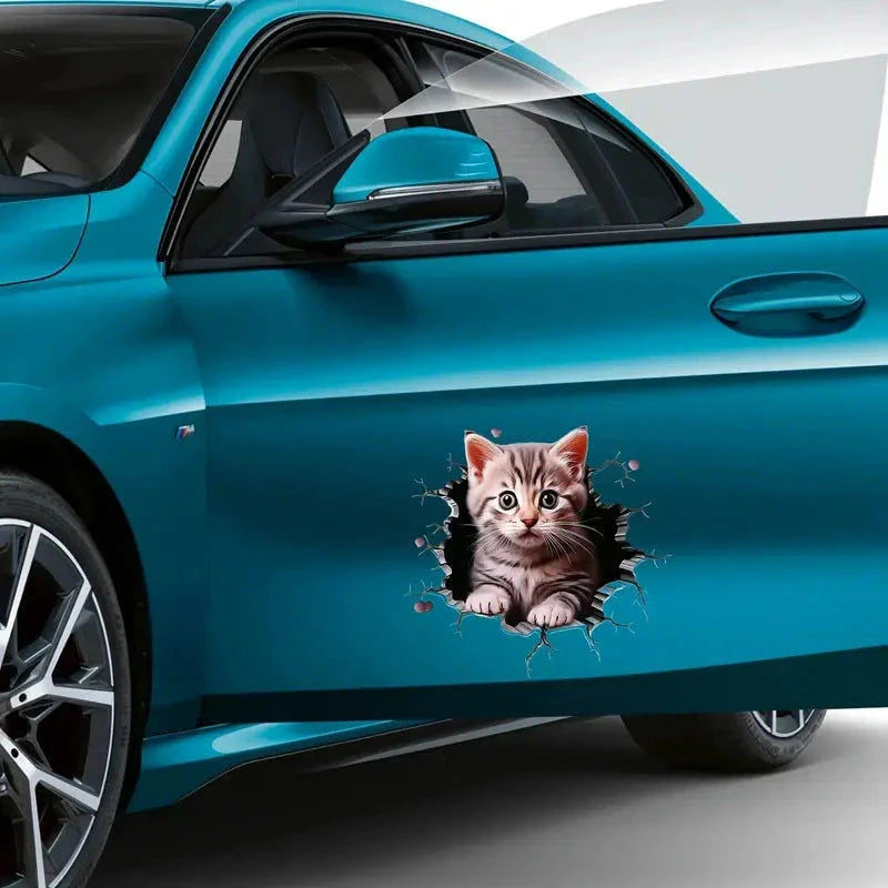 Elektroniktrade Autoaufkleber mit Katzenmuster, Kratzfester Aufkleber Für Auto elektroniktrade Switzerland