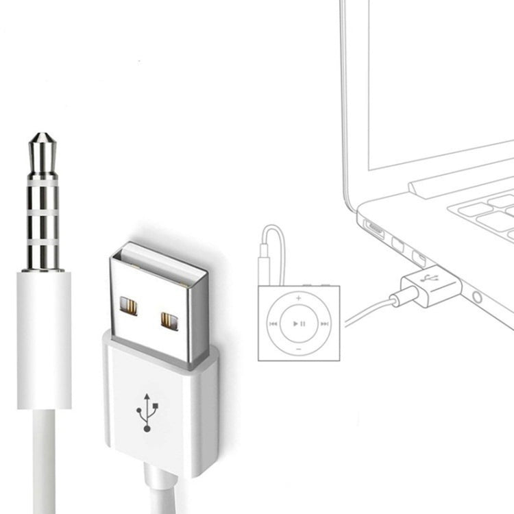Elektroniktrade Daten Sync & Ladekabel für iPod Shuffle 1./2./3./4./4./5./6./6. Gen. Länge: 10 cm elektroniktrade Switzerland