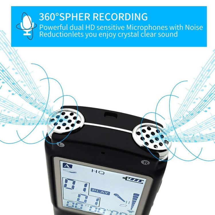 Elektroniktrade Digitaler Sprachrekorder, 16GB, Unterstützt MP3 / WAV 162g Elektroniktrade Switzerland