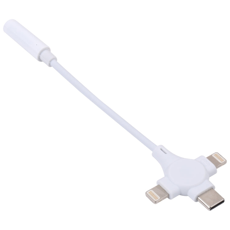 Elektroniktrade Dual 8-pol + USB-C/Typ-C-Stecker auf 3,5-mm-Buchse für digitales Audio-Adapterkabel Elektroniktrade Switzerland