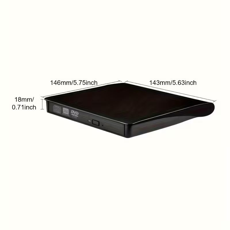 Elektroniktrade Dual-Interface Externes DVD-Laufwerk USB 3.0 & USB-C – CD/DVD-Brenner für PC & Laptop elektroniktrade Switzerland