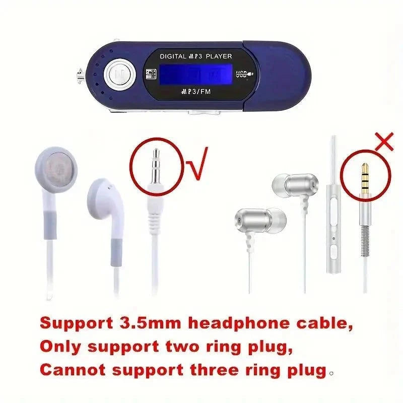 Elektroniktrade Einfacher MicroSD Karten Retro MP3 Player, Betrieb mit 1xAAA Batterie & MicroSD elektroniktrade Switzerland