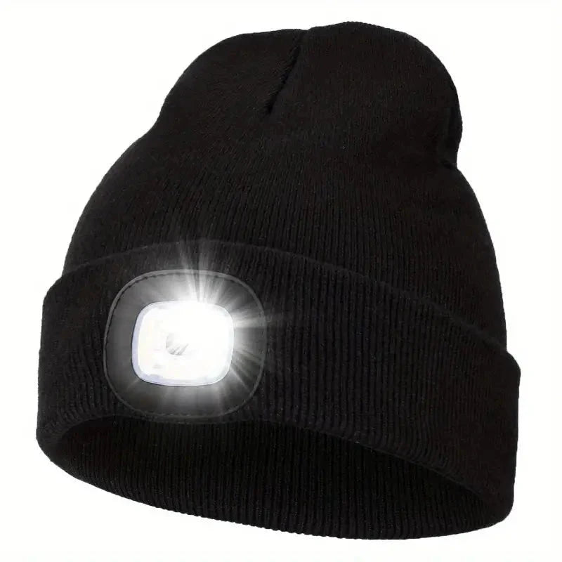 Elektroniktrade Einfarbige Unisex-LED-Mütze leicht, bequem und atmungsaktiv in Schwarz elektroniktrade Switzerland