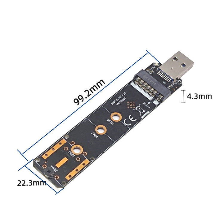 elektroniktrade ENCNVME-R33 USB 3.2 Gen 2 10 Gbit/s zu NVMe M.2 SSD Adapter RTL9210 Chips für M Key M2 NVMe, ENCNVME-R33 elektroniktrade Switzerland