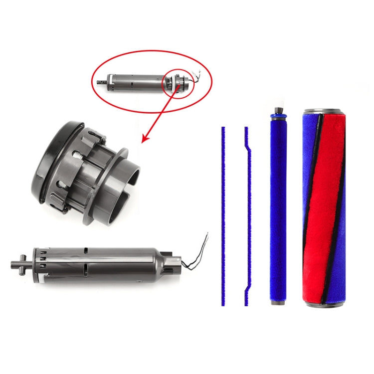 elektroniktrade Ersatzteile für weiche Rollenköpfe für Staubsauger, For Dyson V6-V11 Brush Bar, For Dyson V6-V11 Thin Brush Bar, For Dyson V6 V7 V8 20W Motor, For Dyson V10 V11 30W Motor, For Dyson V6-V11 Motor Bearing elektroniktrade