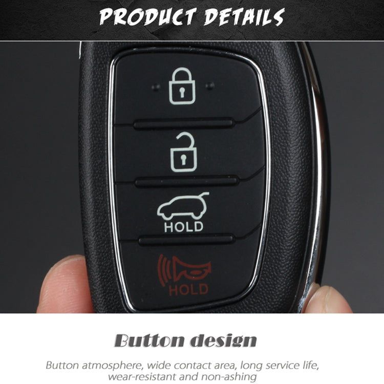 Elektroniktrade Für Hyundai 3-Tasten-Klappschlüsselgehäuse mit silberner Metallkante, For Hyundai 3-button elektroniktrade Switzerland